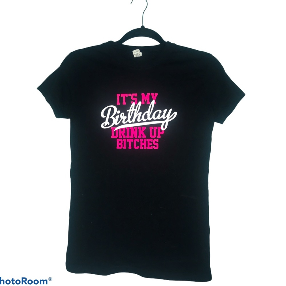Birthday Drinking T Shirt Black Pink 21st Birthday